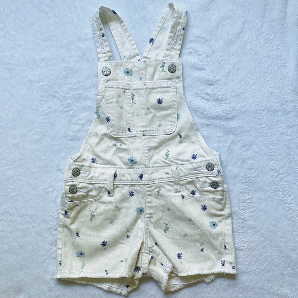 Flower Overall Shorts